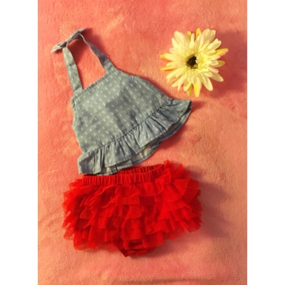 Cat & Jack Other - 5 For $15 Carter’s Denim And Red 2-Piece